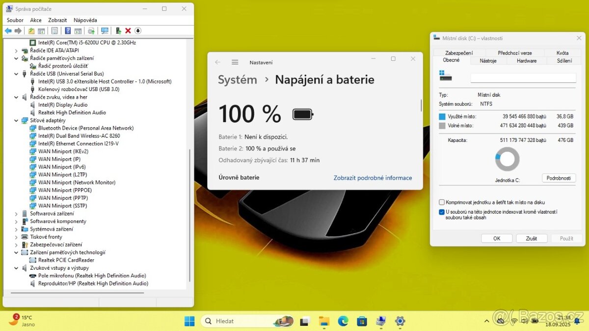 TÉMĚŘ NOVÉ PROFI LENOVO T560 S NOVÝM 512 GB SSD + ZÁRUKA - 9