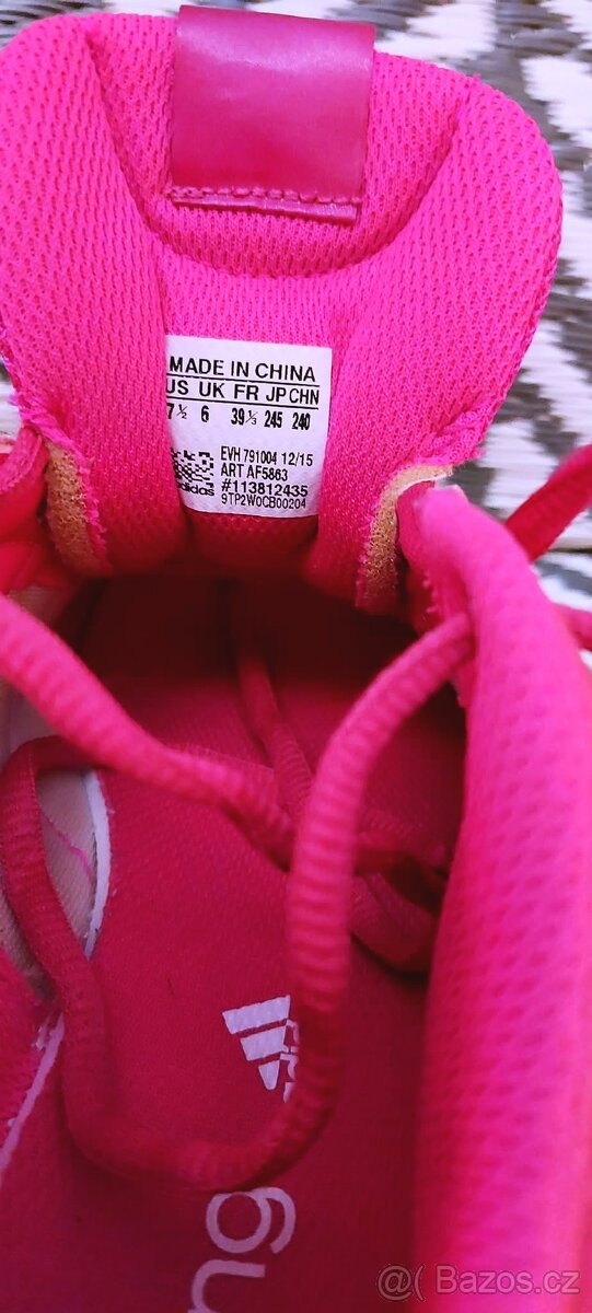NÁDHERNÉ RŮŽOVOMALINOVÉ BOTASKY - ADIDAS - vel. 39 1/3 - 9