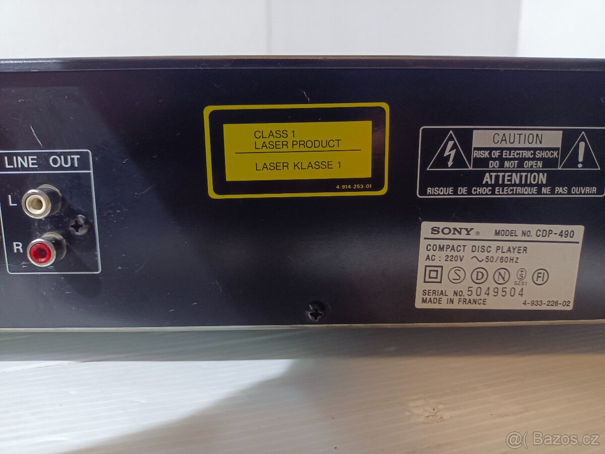 SONY CD přehrávač CDP-490 - 9