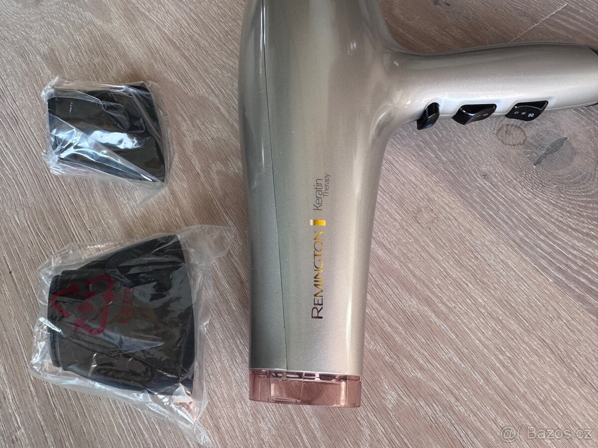 Prodám nový vysoušeč vlasů Remington AC8002 zlato stříbrná - 9