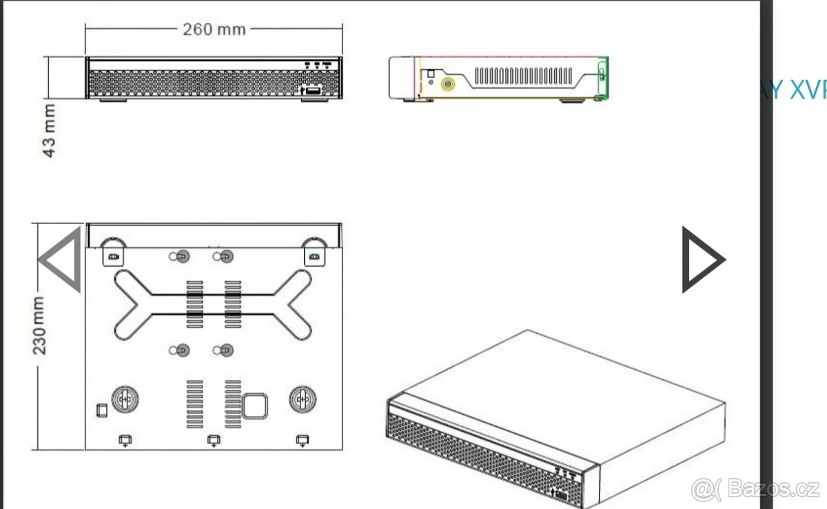 Kamerový systém - rekordér Zonevay 3108 - 9