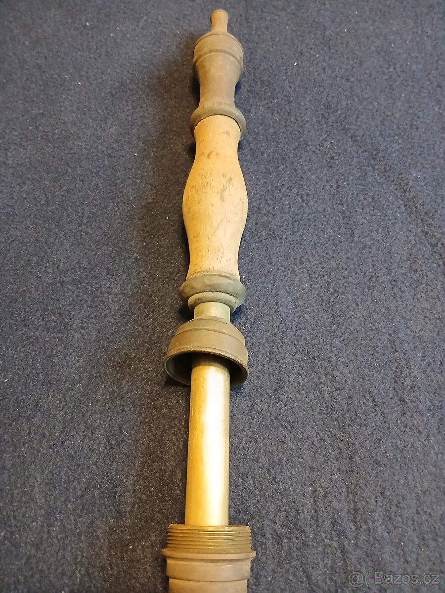 Hasičská mosazná proudnice.cca rok 1880 - 9