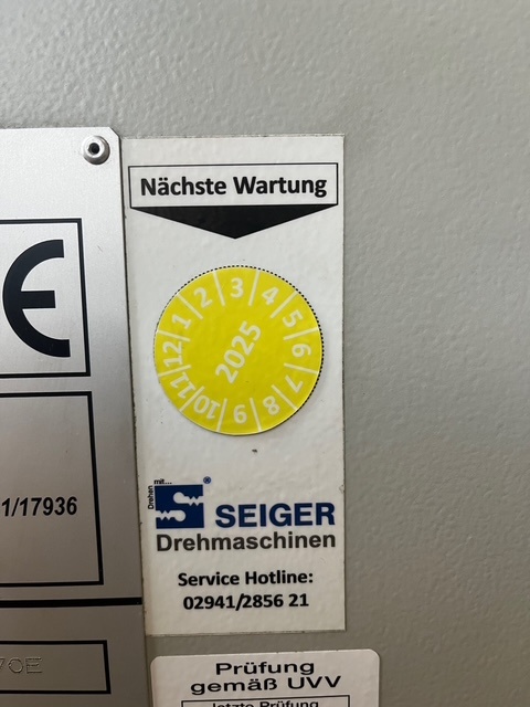 Zyklen Drehmaschine: SEIGER, Typ: SLZ 570E - 9