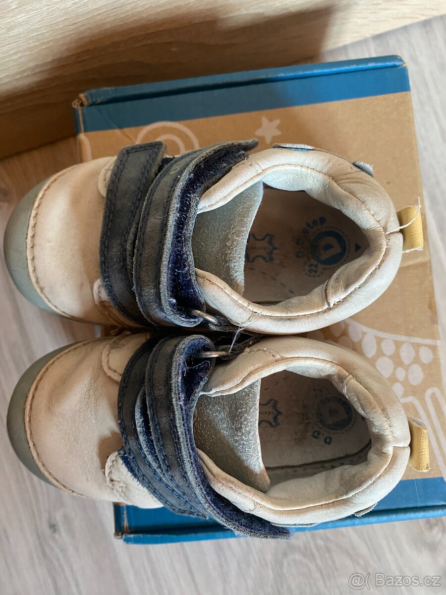 Dětské kožené celoroční botičky D.D. Step - 9