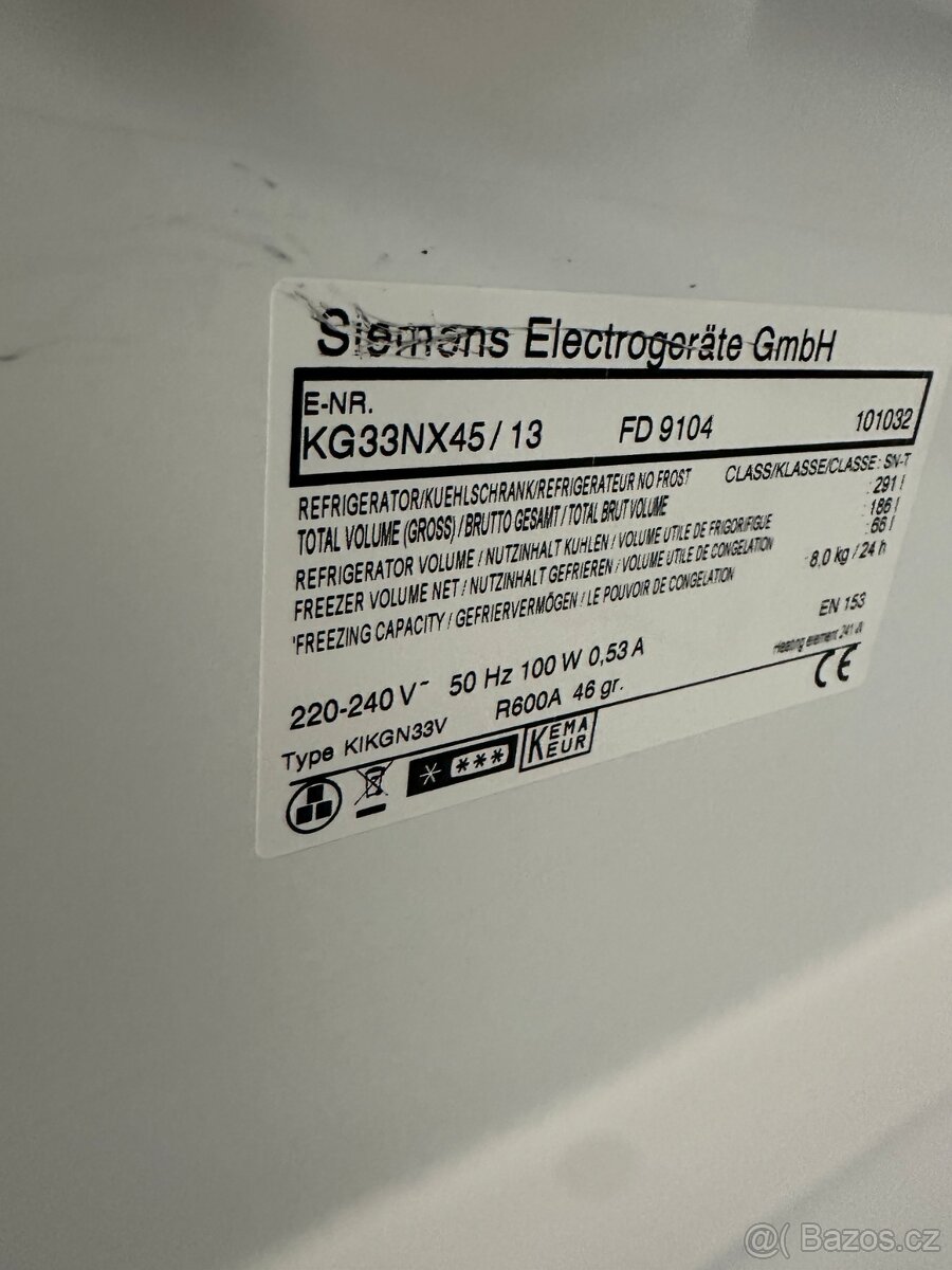 Lednice s mrazákem Siemens (105) - 9