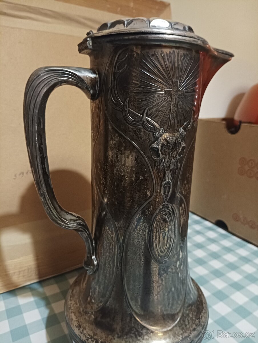 Starožitná zámecká konvice - džbán ? - 9