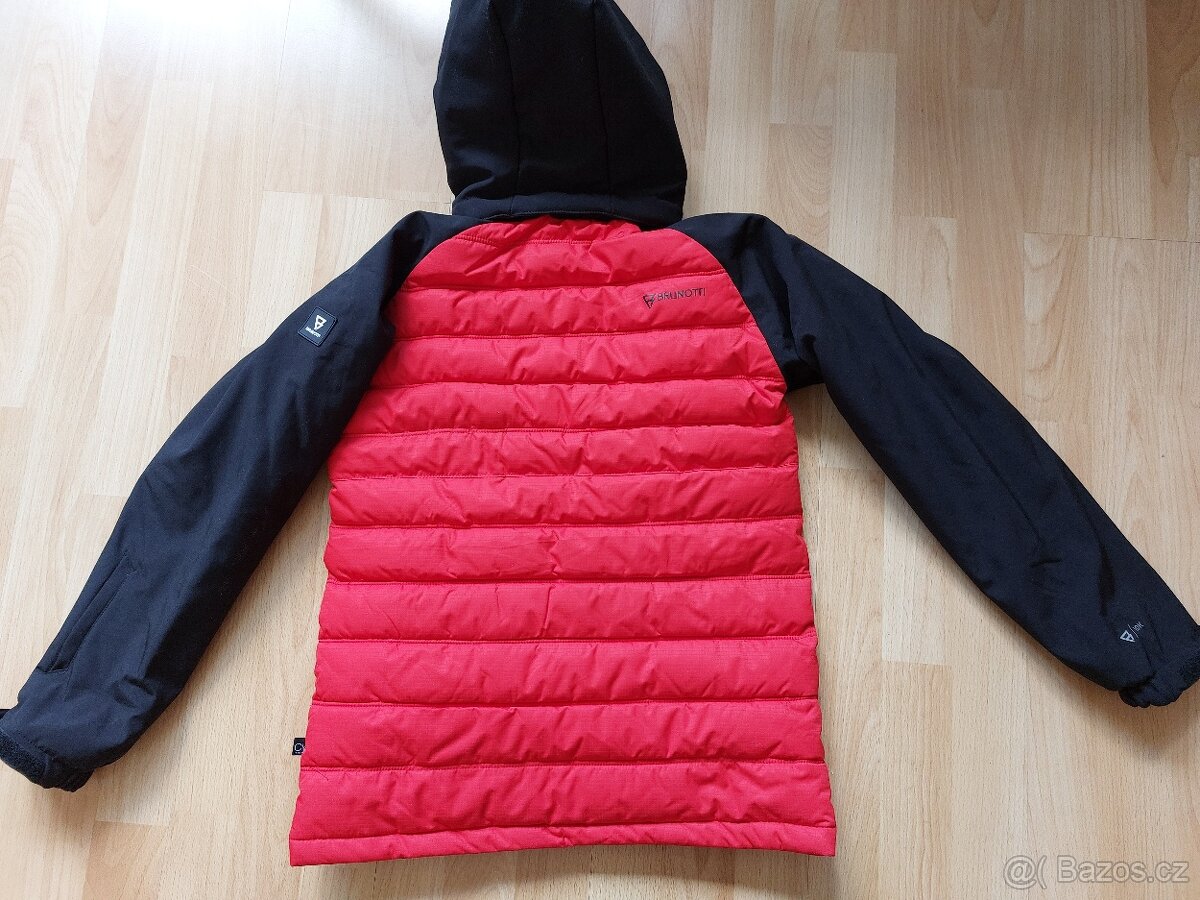 Nová chlapecká červená zimní lyžařská bunda Brunotti,146-152 - 9