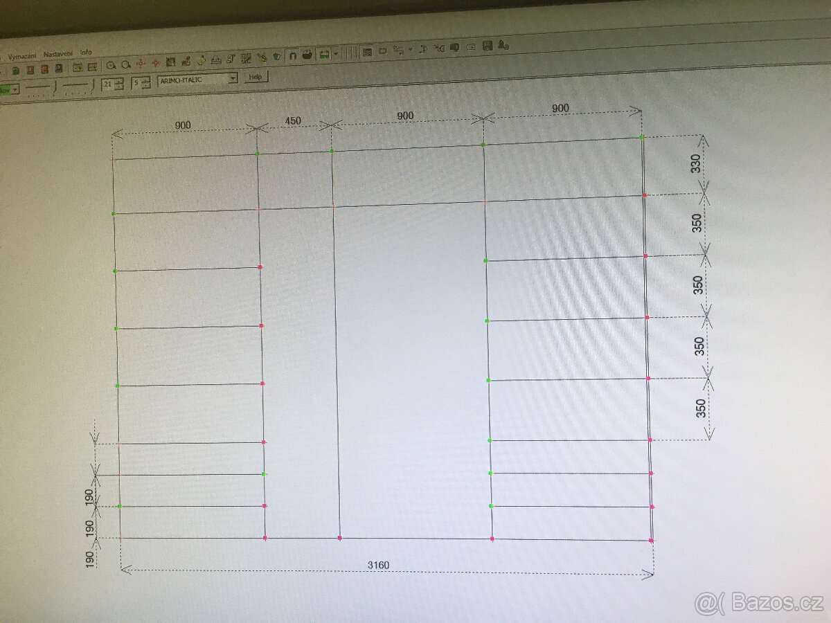 Šatní skříň Quadra, 315 cm dekor dub vyrobeno v Německu - 9