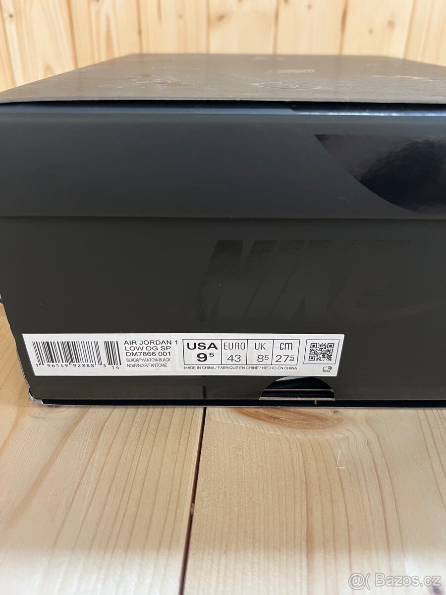 Jordan 1 Low Black Phantom - 9