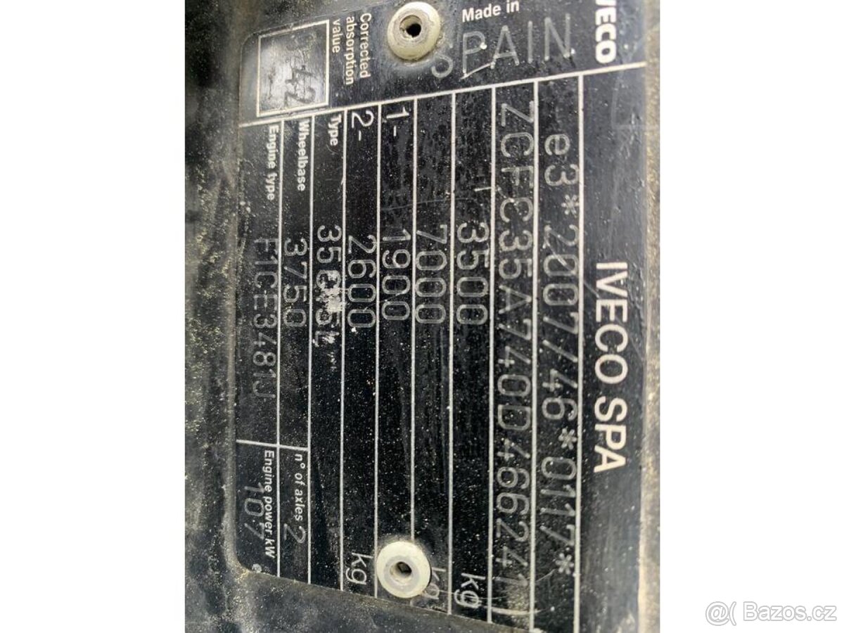 Iveco Daily 35C15 nosič kontejneru + hyd Ruka - 9