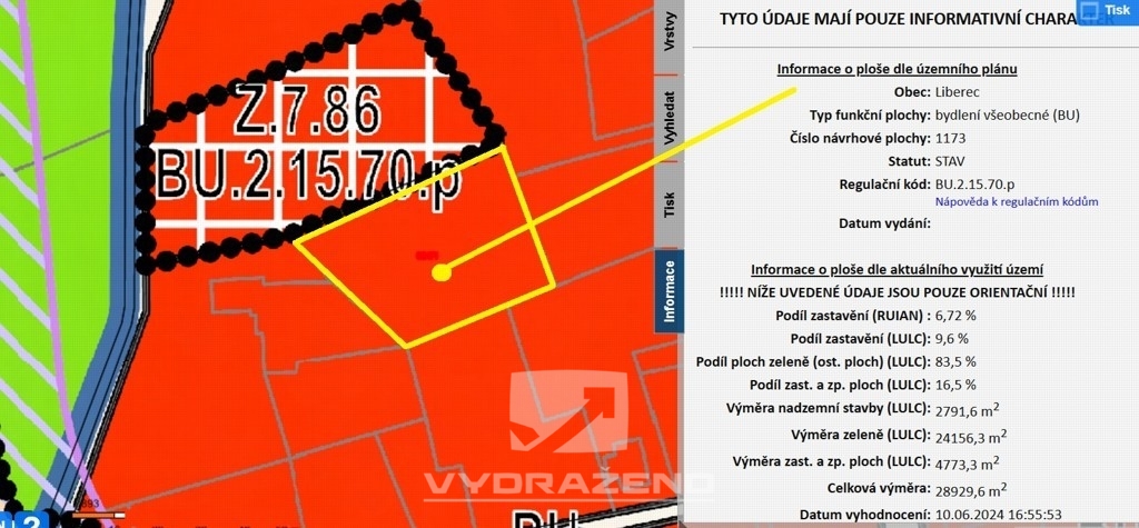 Pozemek (1.547 m2), Horní Hanychov, Liberec - 9