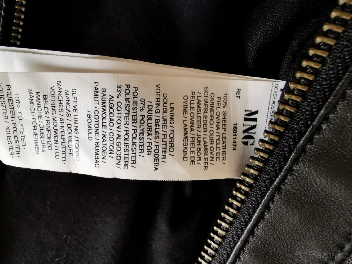 Kožená dámská bunda zn. MANGO - 9