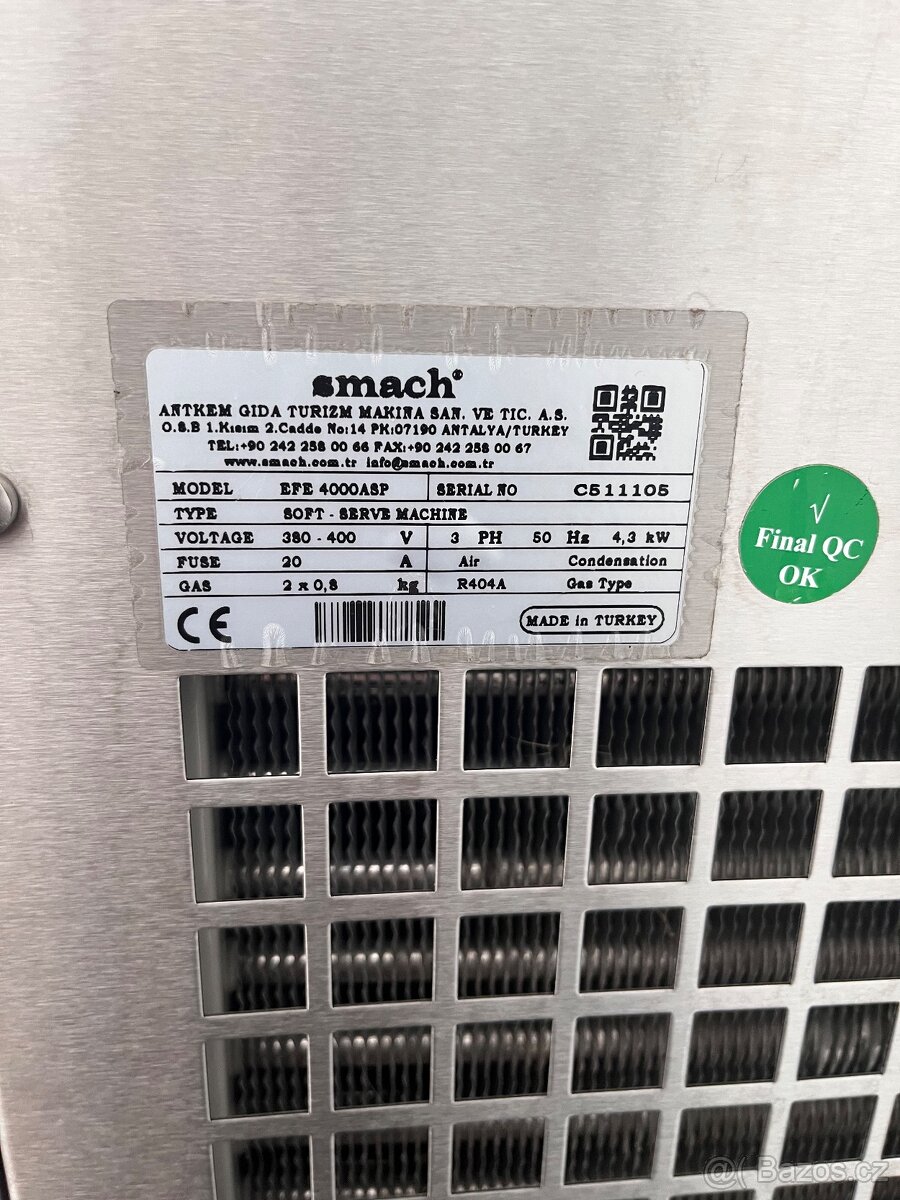 Výrobník točené zmrzliny - Smach EFE 4000 ASP. Zaruka - 9