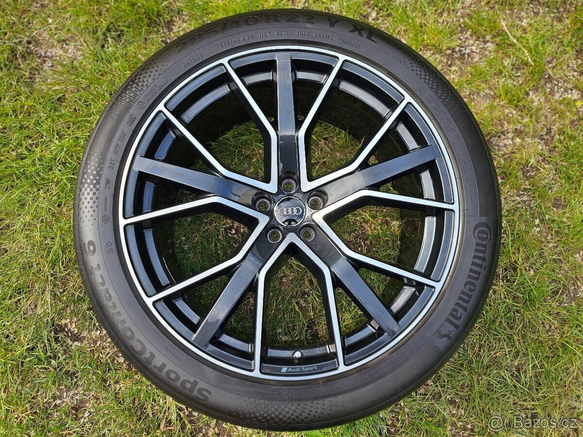 Kompletní letní orig. Audi Q8 SPORT - 285/40 R22 XL - 5x112 - 9