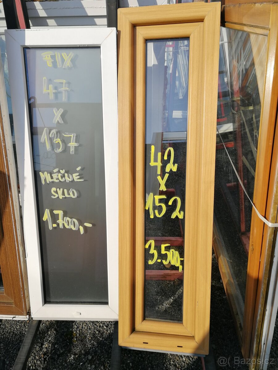 Okna světle hnědá použitá - 9