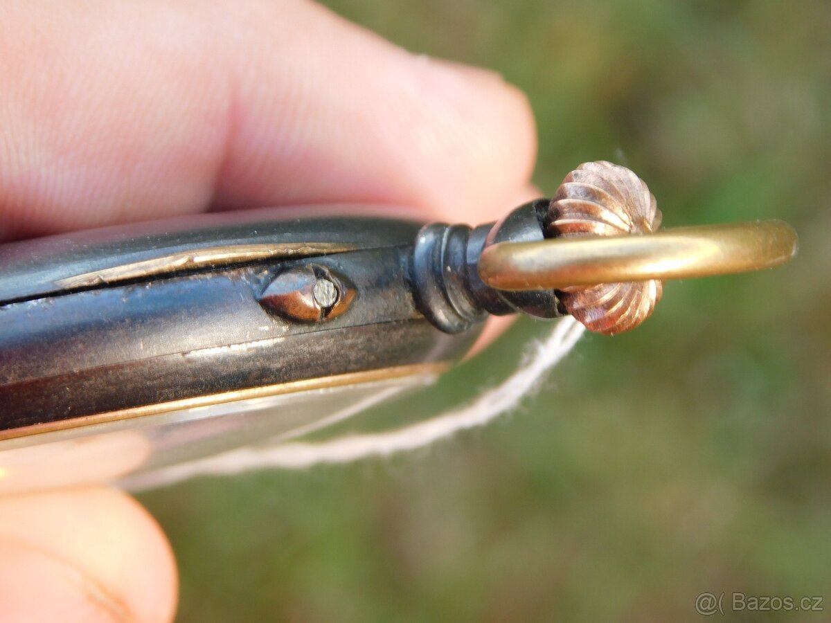 Starožitné kapesní brynýrované kapesní hodinky CHRONOMETRE - 9