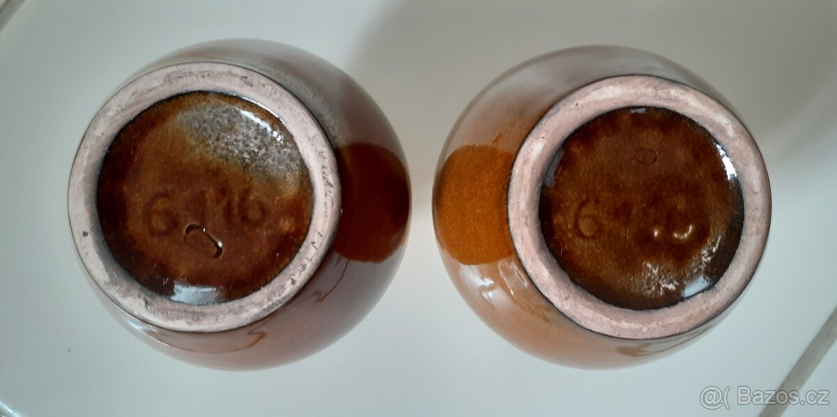 keramické vázičky - 2 kusy - 9