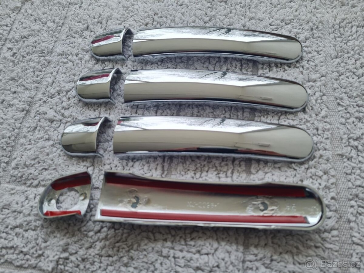 Chromové krytky klučiek ŠKODA VW SEAT - 9