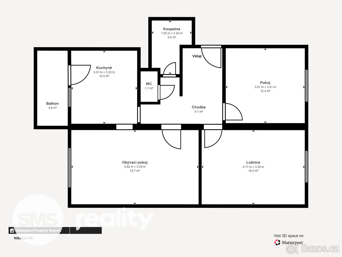 Prodej bytu 3+1, 73m2, Nišovice - 9