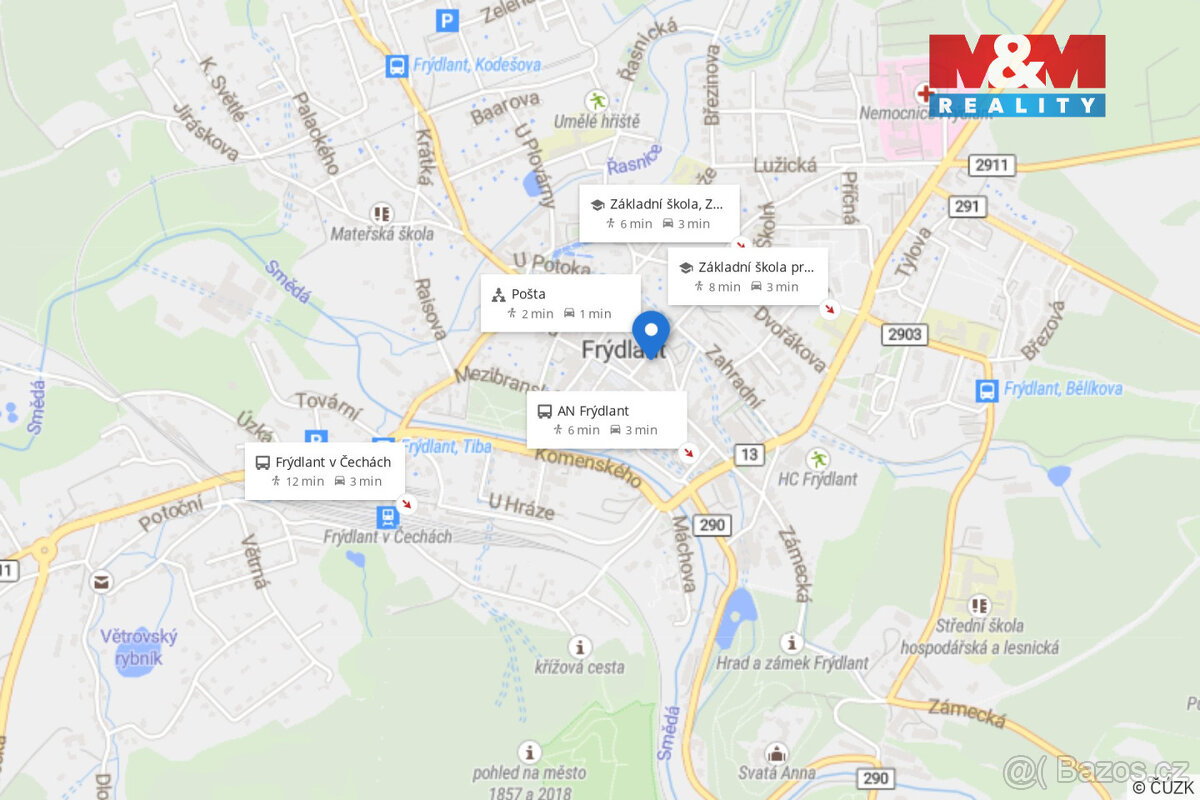 Prodej bytu 2+1, 80 m², Frýdlant, ul. Husova - 9