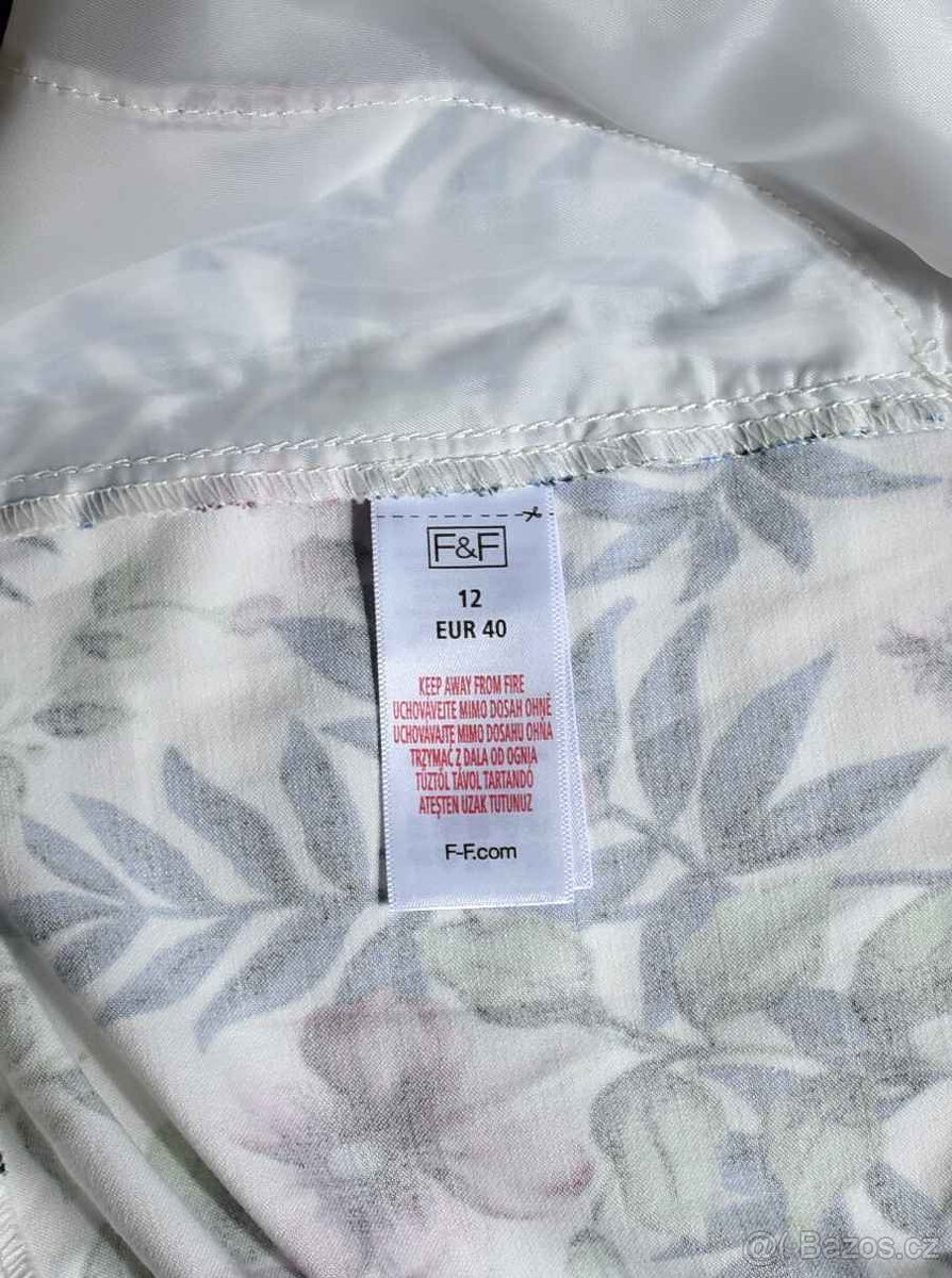 Letní kalhoty culottes Vendi a F&F vel. M(40) - 9