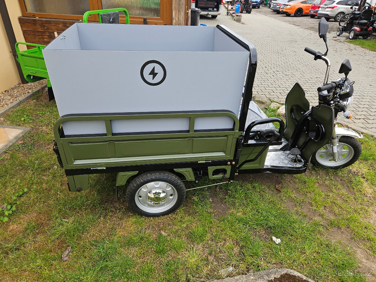 Nákladní elektrická tříkolka Advento Maxi (design ARMY) - 9