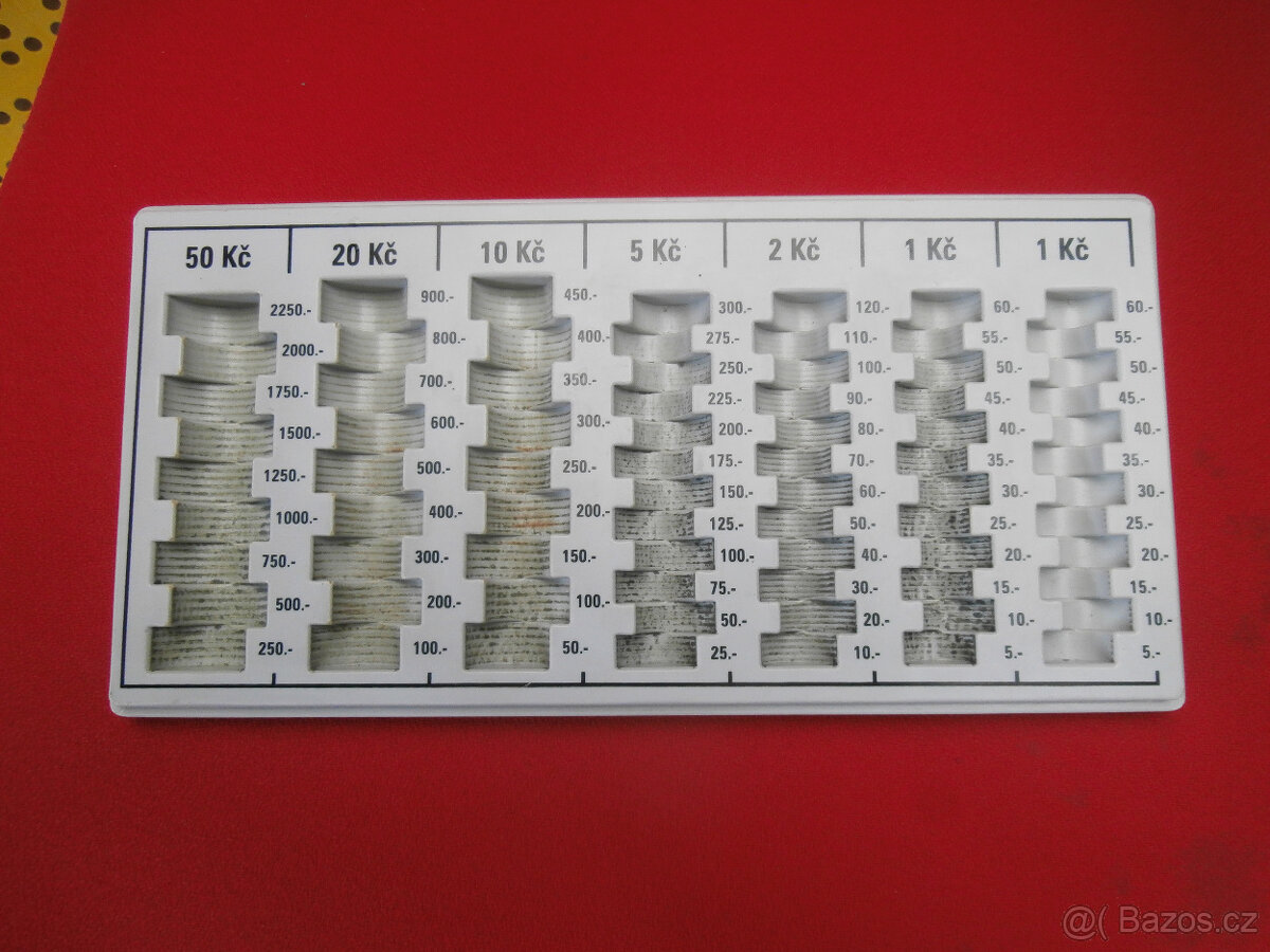 Mincovníky pokladní plastové použité za 300 kč - 9