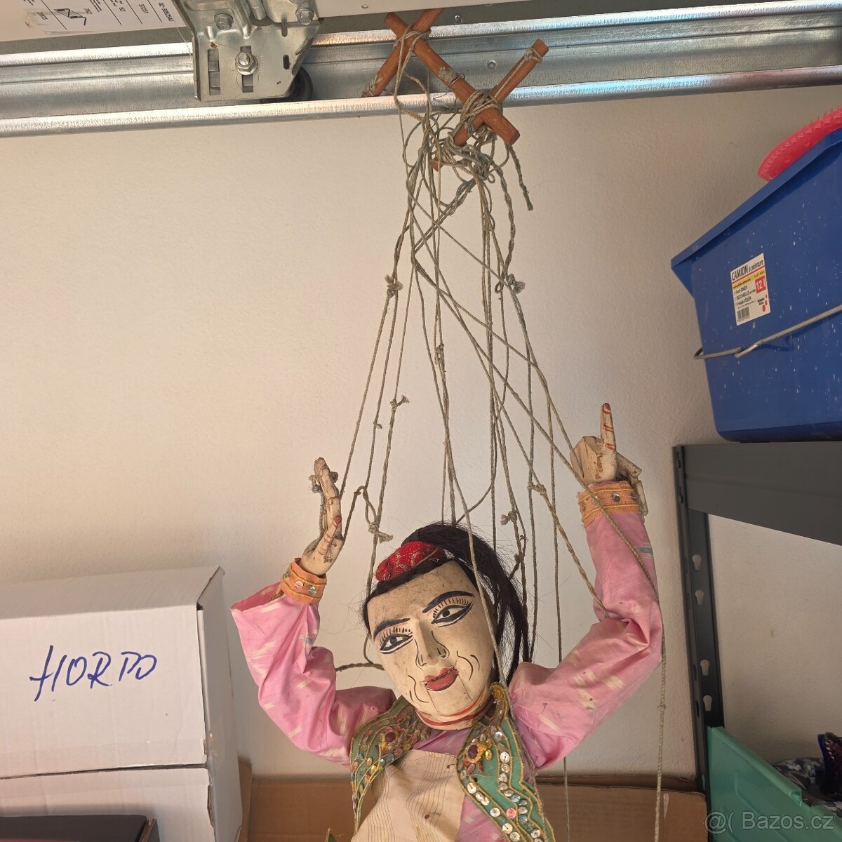 Stará velká dřevěná loutka - 9