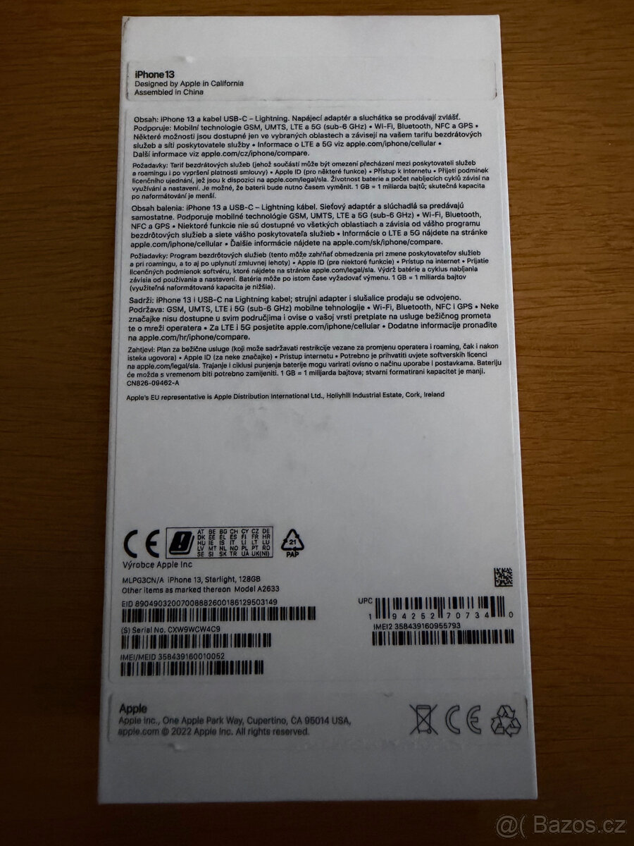 iPhone 13 White 128GB - 9