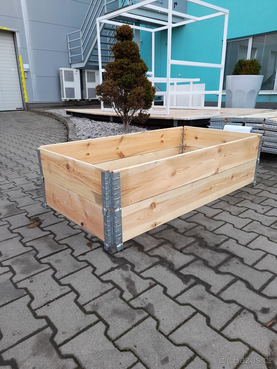 Paletové ohrádky dřevěné různé velikosti - snížení cen - 9