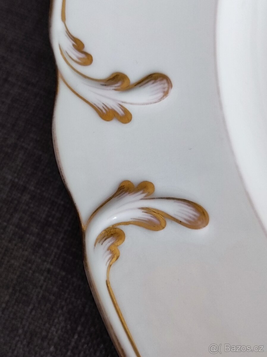 Velký porcelánový talíř Lippert & Haas, Schlaggenwald - 9