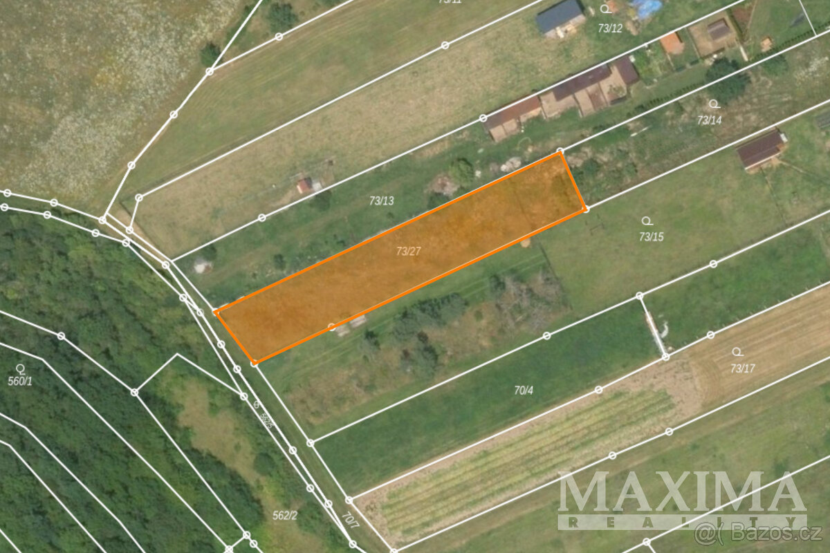 Pozemek o ploše 850 m2 - Krabčice, Krabčice - 9