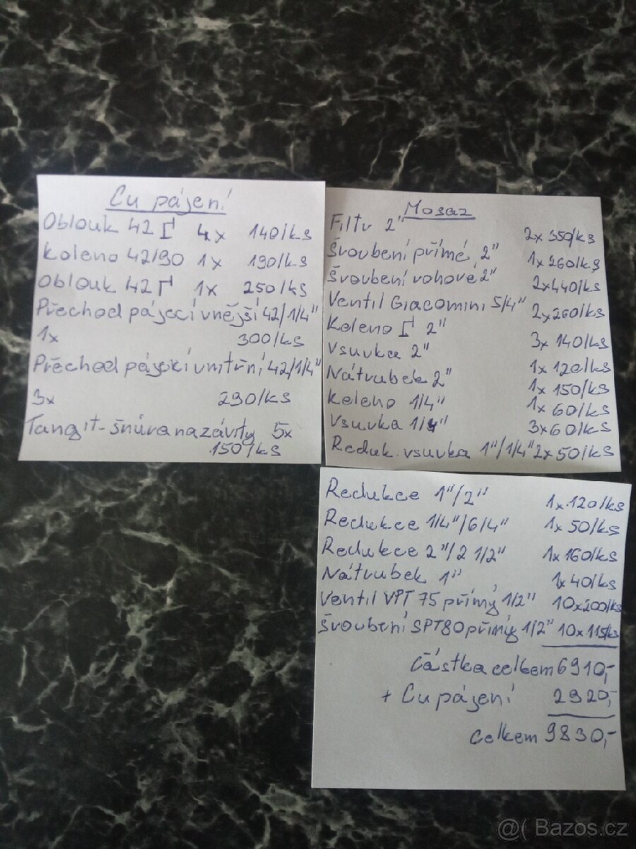 Instalatérský a topenářský materiál-nový - 9