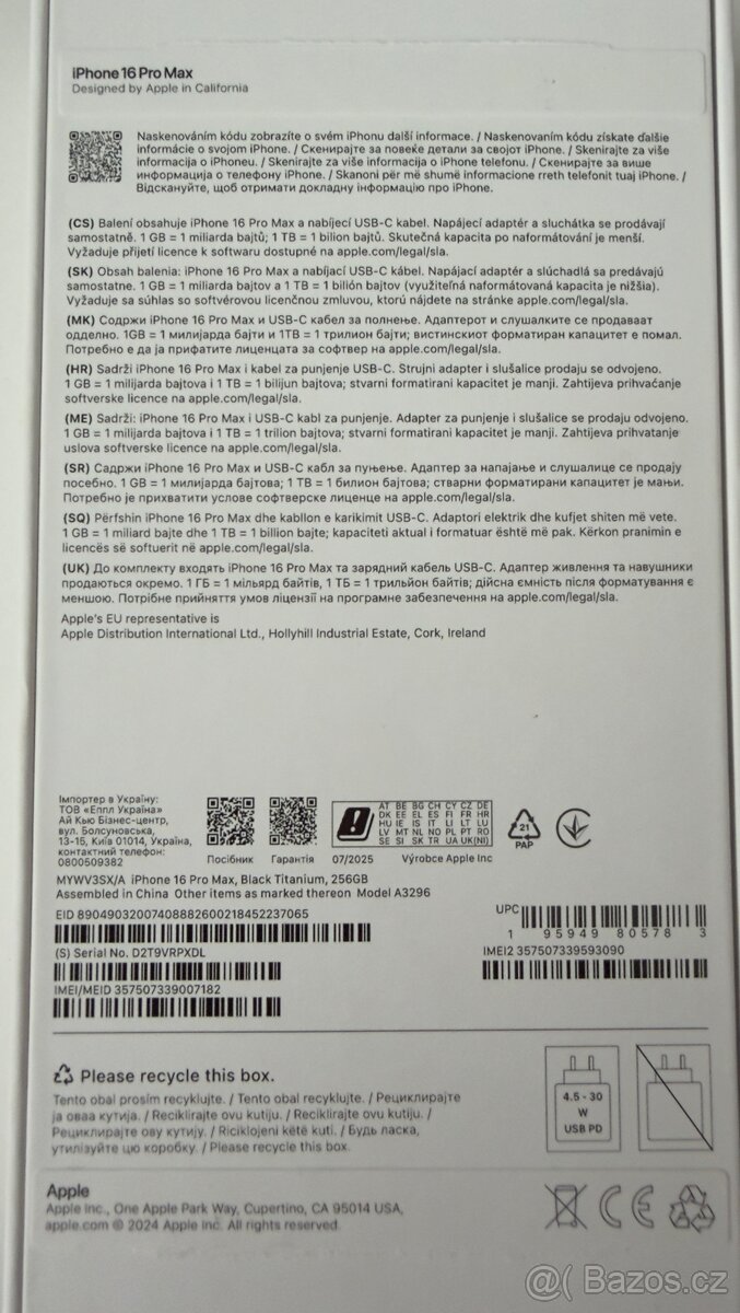 IPHONE Apple 16 Pro Max 256 Gb - 9