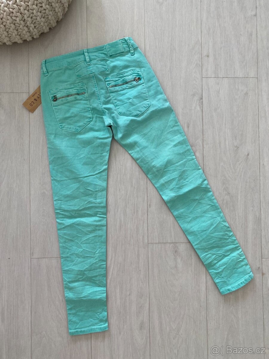 Skinny strečové kalhoty, vel. XS - M - 9