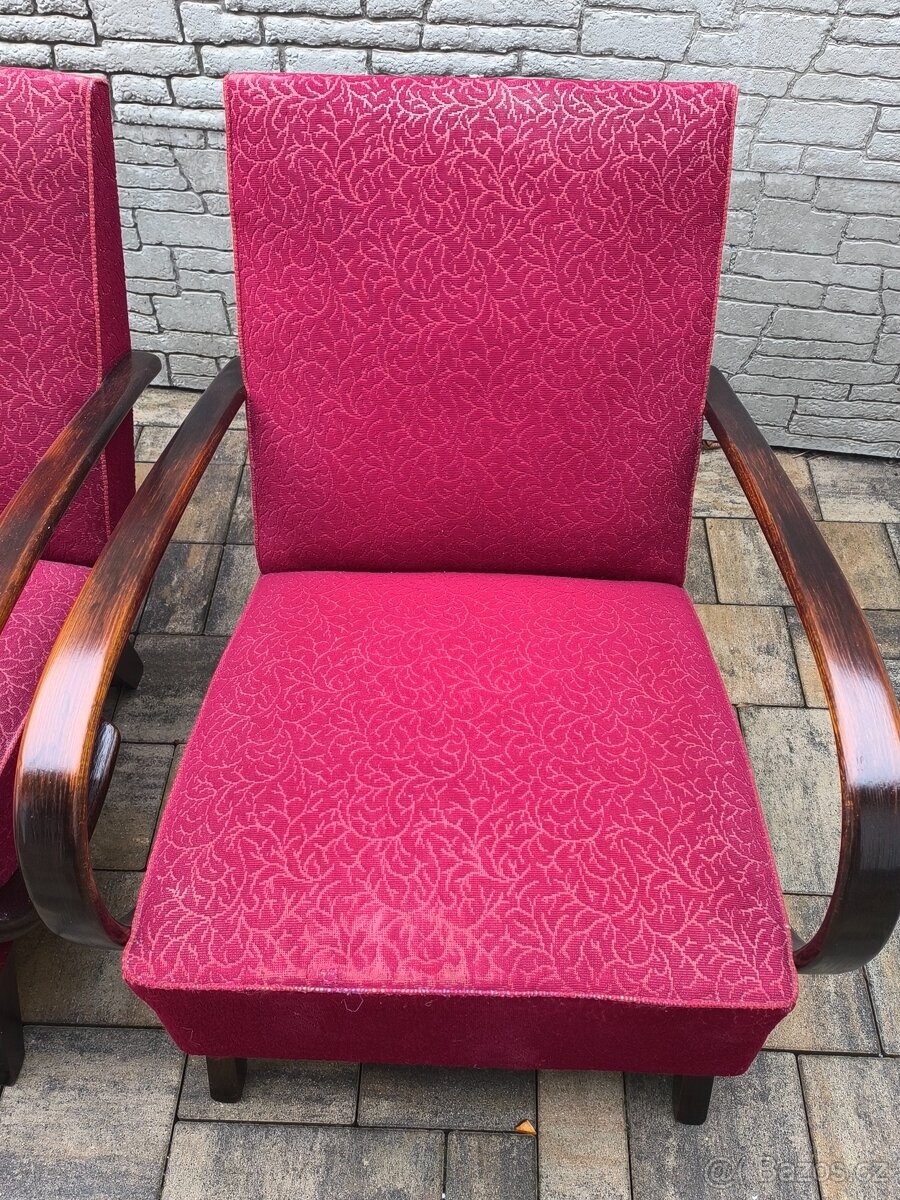 Prodám starožitné křesla HALABALA - 9