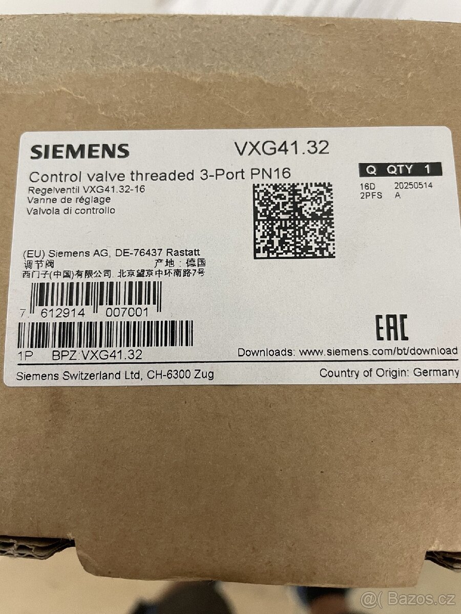 Siemens směšovač VXG 41.32-16 a pohon SAX 61.03 NOVÉ - 9