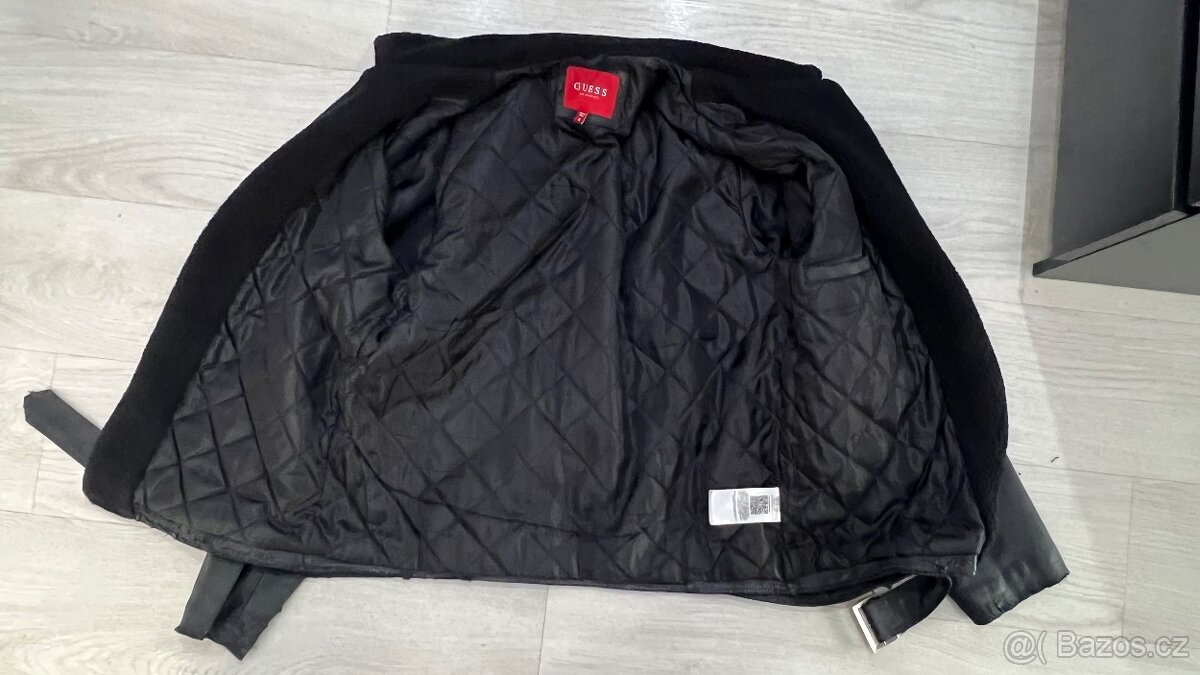 Pánská bunda guess pilot koženka - 9
