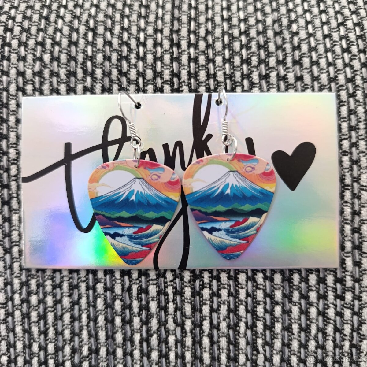 Náušnice z kytarových trsátek - 9