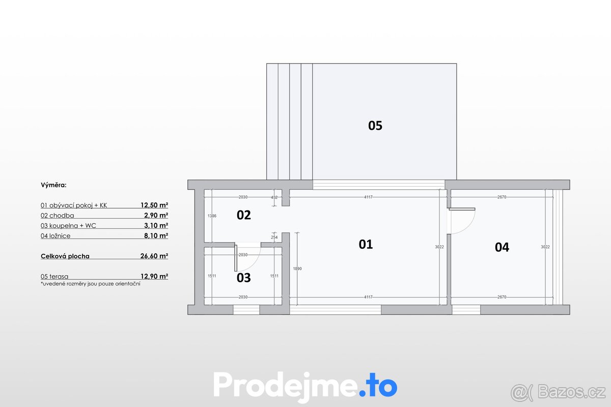 Prodej rodinného domu 2+kk, 27 m2 - Dobšice, ev.č. 100154 - 9