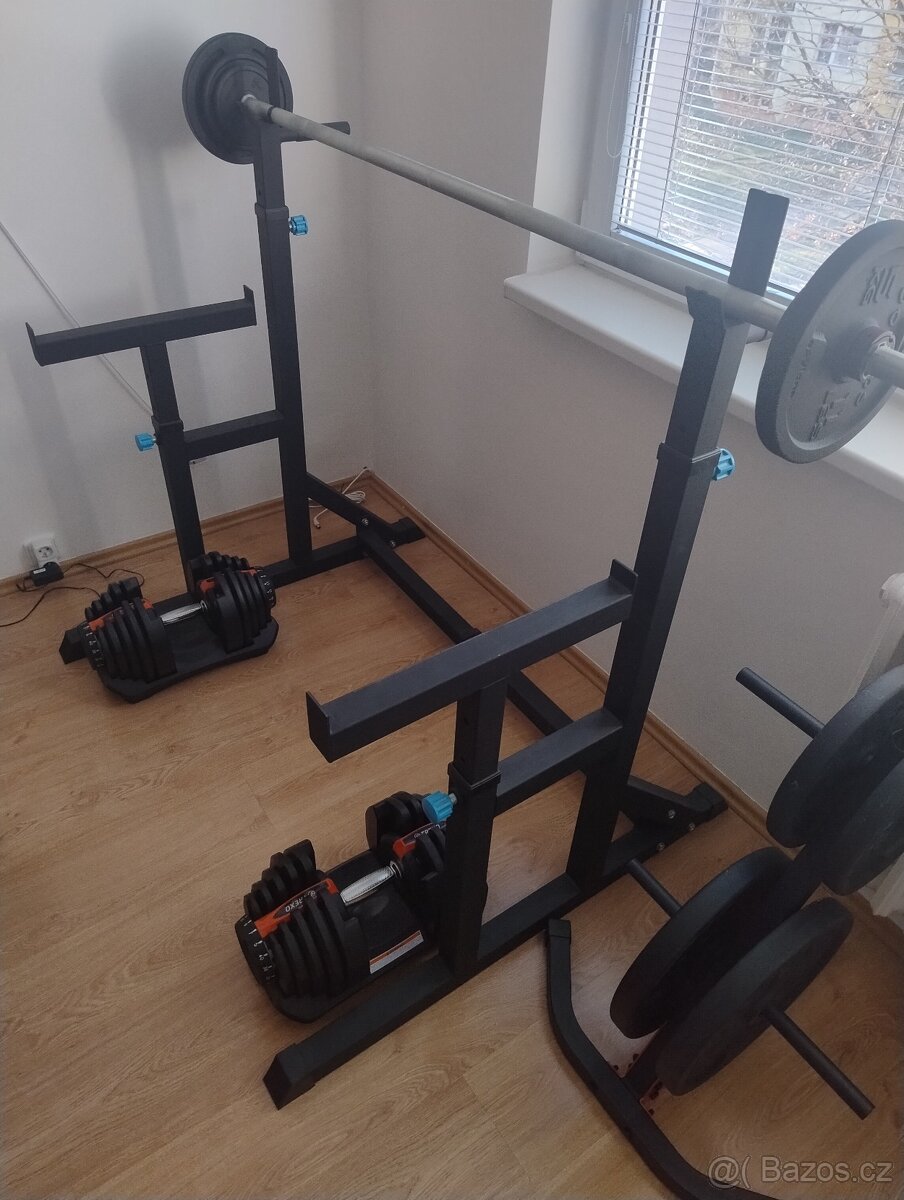 Stojan na činku, bench press - 9