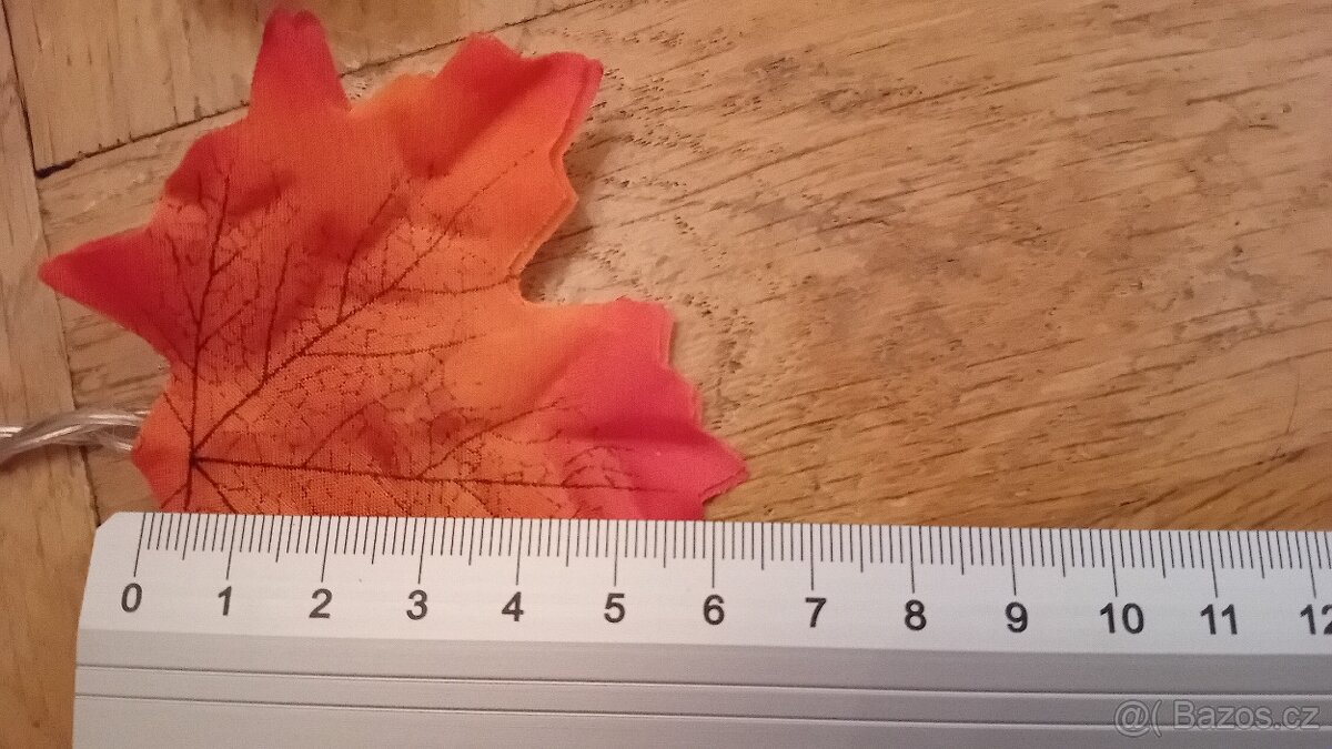 3x sada svítící lístečky / blikající LED světýlka Javor - 9