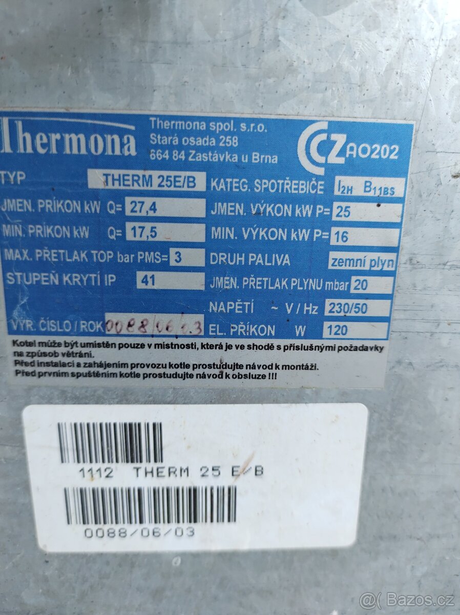 Prodám plynový kotel litinový - 9