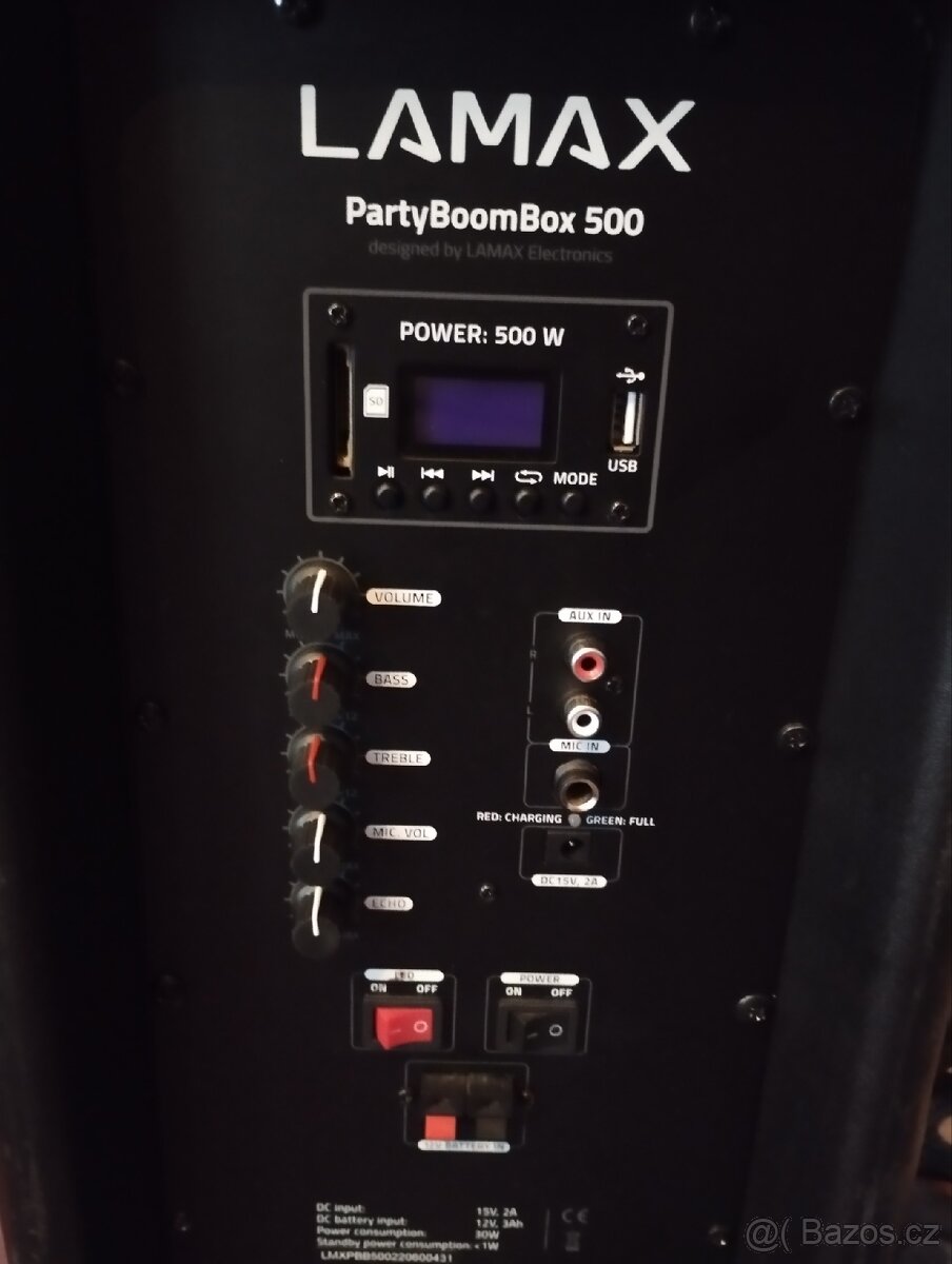 Přenosný Reproduktor lamax - 9