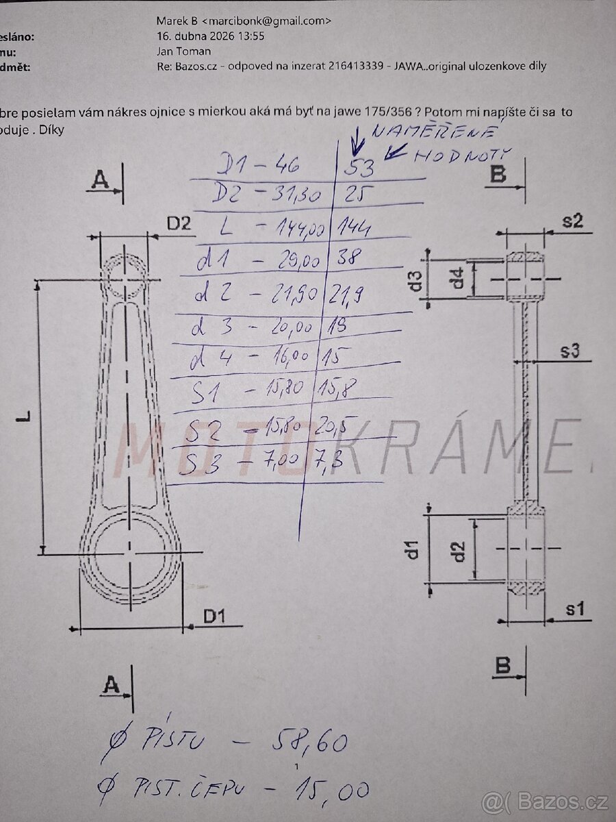 JAWA..originál úloženkové díly - 9