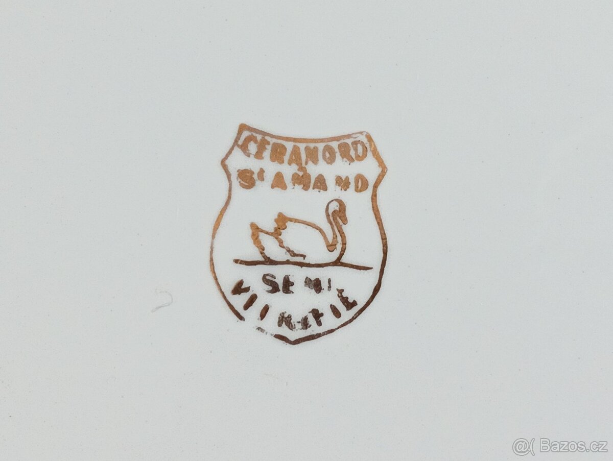 KAMENINOVÝ TÁC CÉRANORD ST. AMAND FRANCIE Z LET 1940–1955 - 9