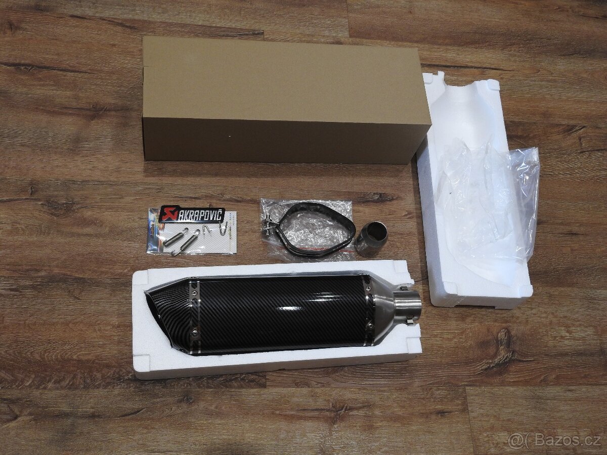 Laděný výfuk Akrapovič carbon velký Nový - 9