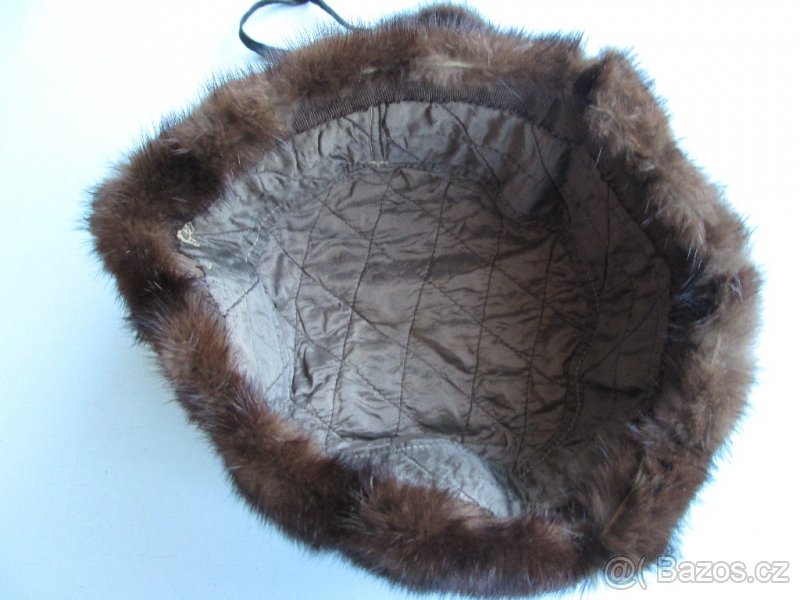 Čepice, ušanka dámská, norek a kůže - 9