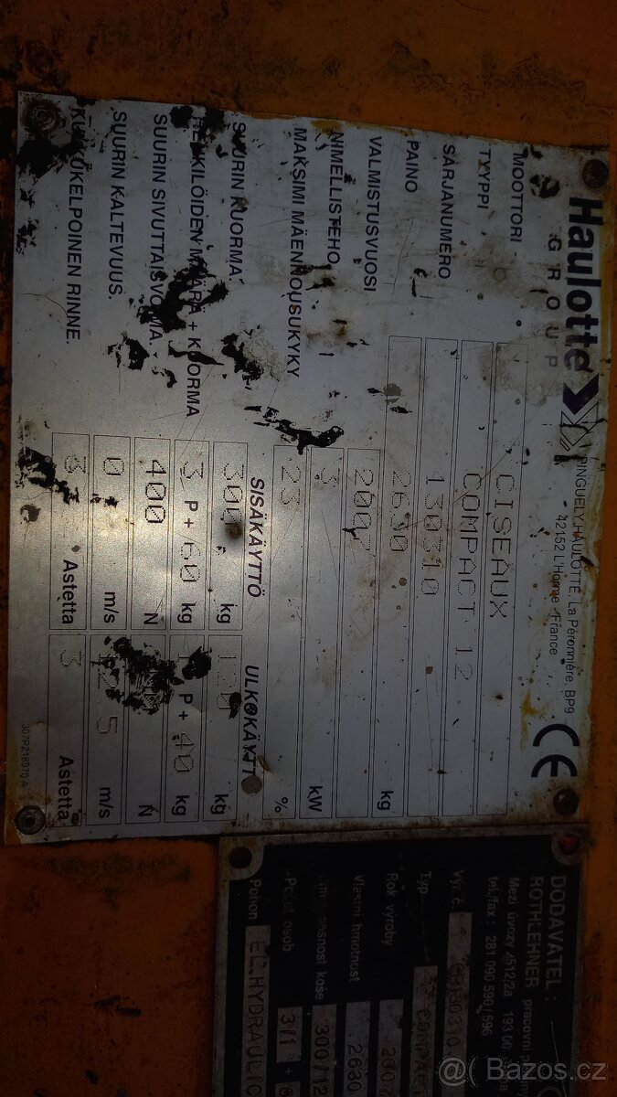 Plosina Haulotte compact 12 - 9