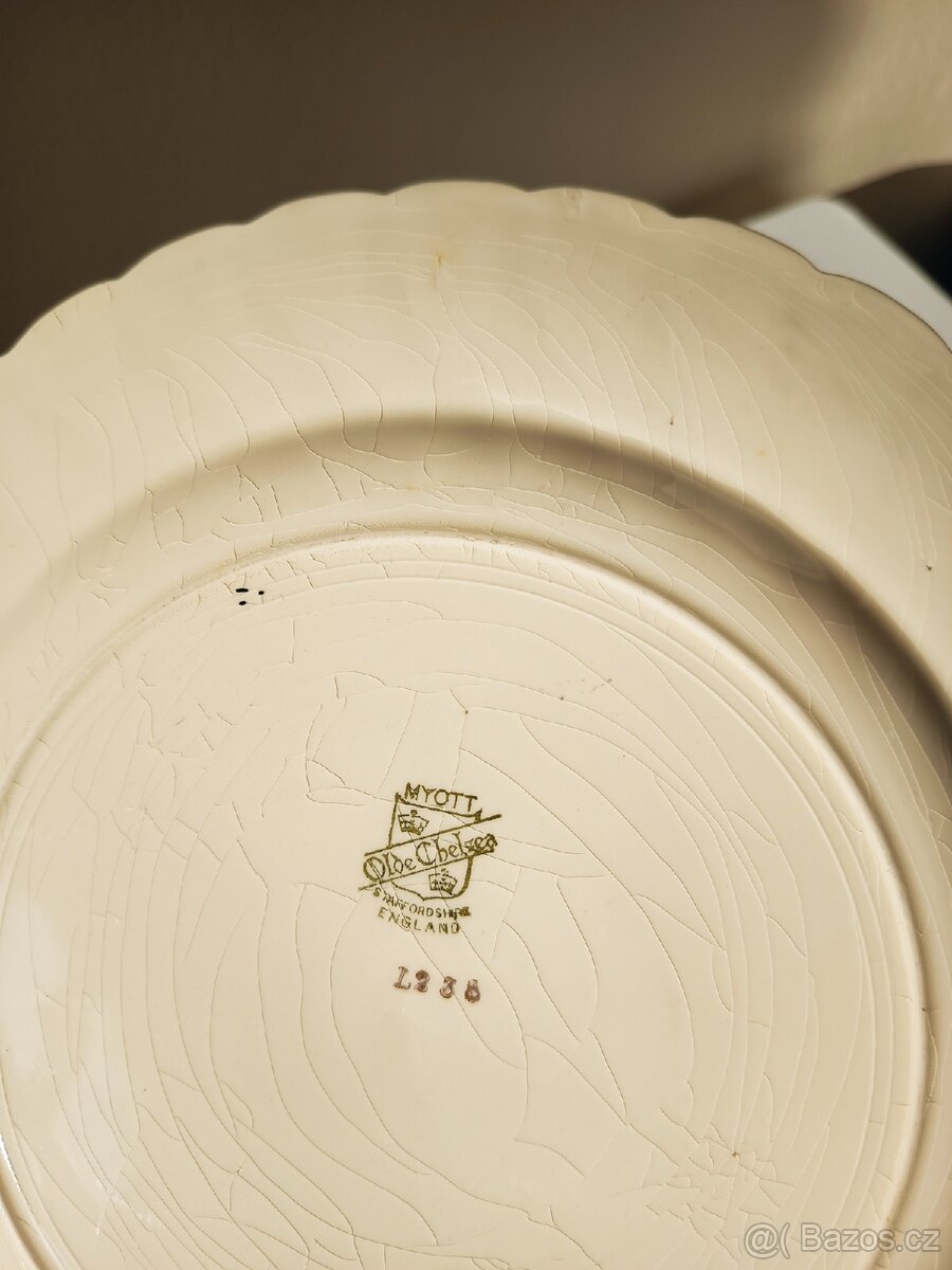 Starožitný anglický lovecký talíř Myott - 9